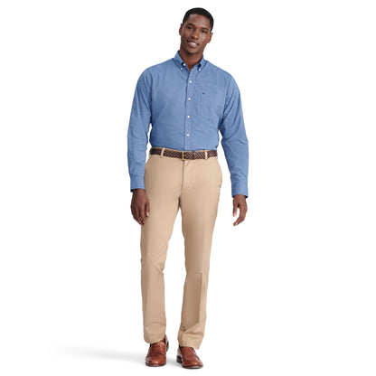 Izod American Chino Flat-Front Straight Fit Pant - English Khaki