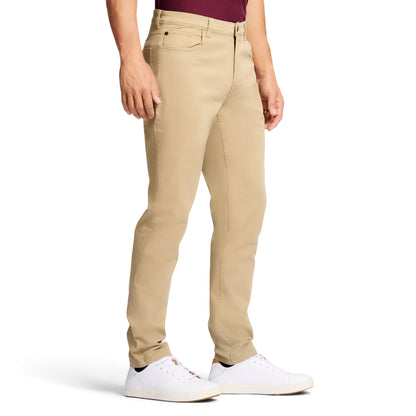 Izod Saltwater 5-Pocket Straight Fit Chino Pant - Cedarwood Khaki
