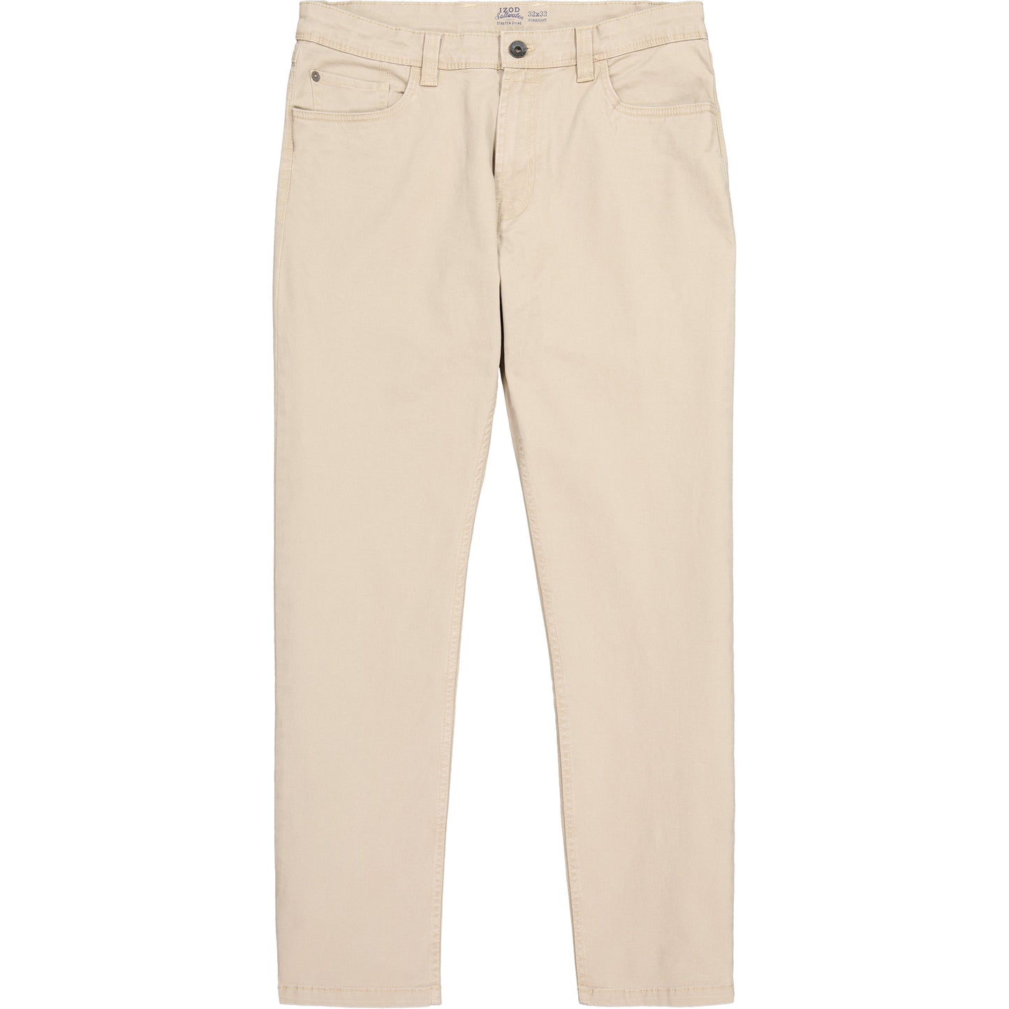 Izod Saltwater 5-Pocket Straight Fit Chino Pant - Cedarwood Khaki