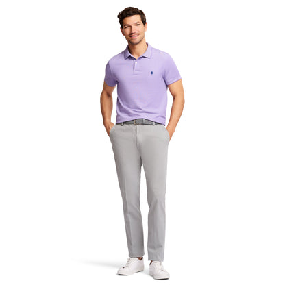 Izod Saltwater Stretch Flat-Front Straight Fit Chino Pant - Cinder Block