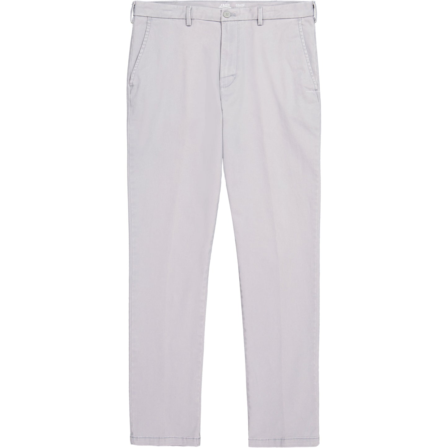 Izod Saltwater Stretch Flat-Front Straight Fit Chino Pant - Cinder Block