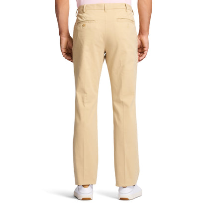 Izod Saltwater Stretch Flat-Front Straight Fit Chino Pant - Pale Khaki
