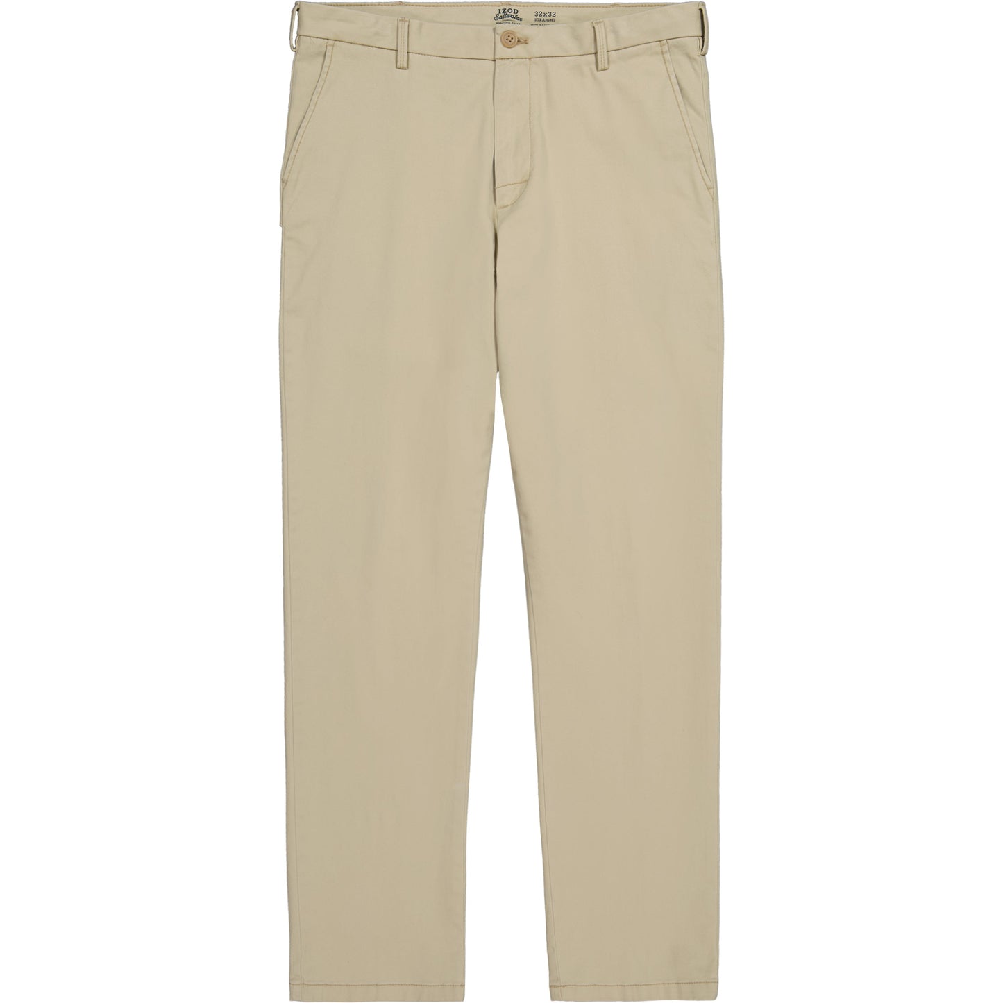 Izod Saltwater Stretch Flat-Front Straight Fit Chino Pant - Pale Khaki