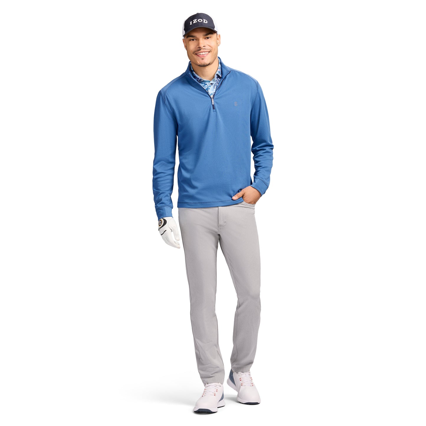 Izod Golf Pro Z1 Dobby 5 Pocket Pant - Harbor Mist