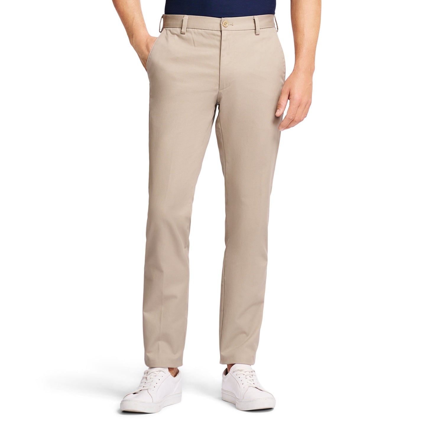 Izod American Chino Flat-Front Slim Fit Pant - Khaki