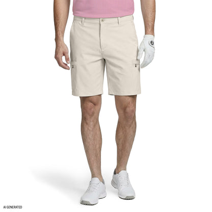 Izod GOLF SWINGFLEX CARGO SHORT - R. KHAKI