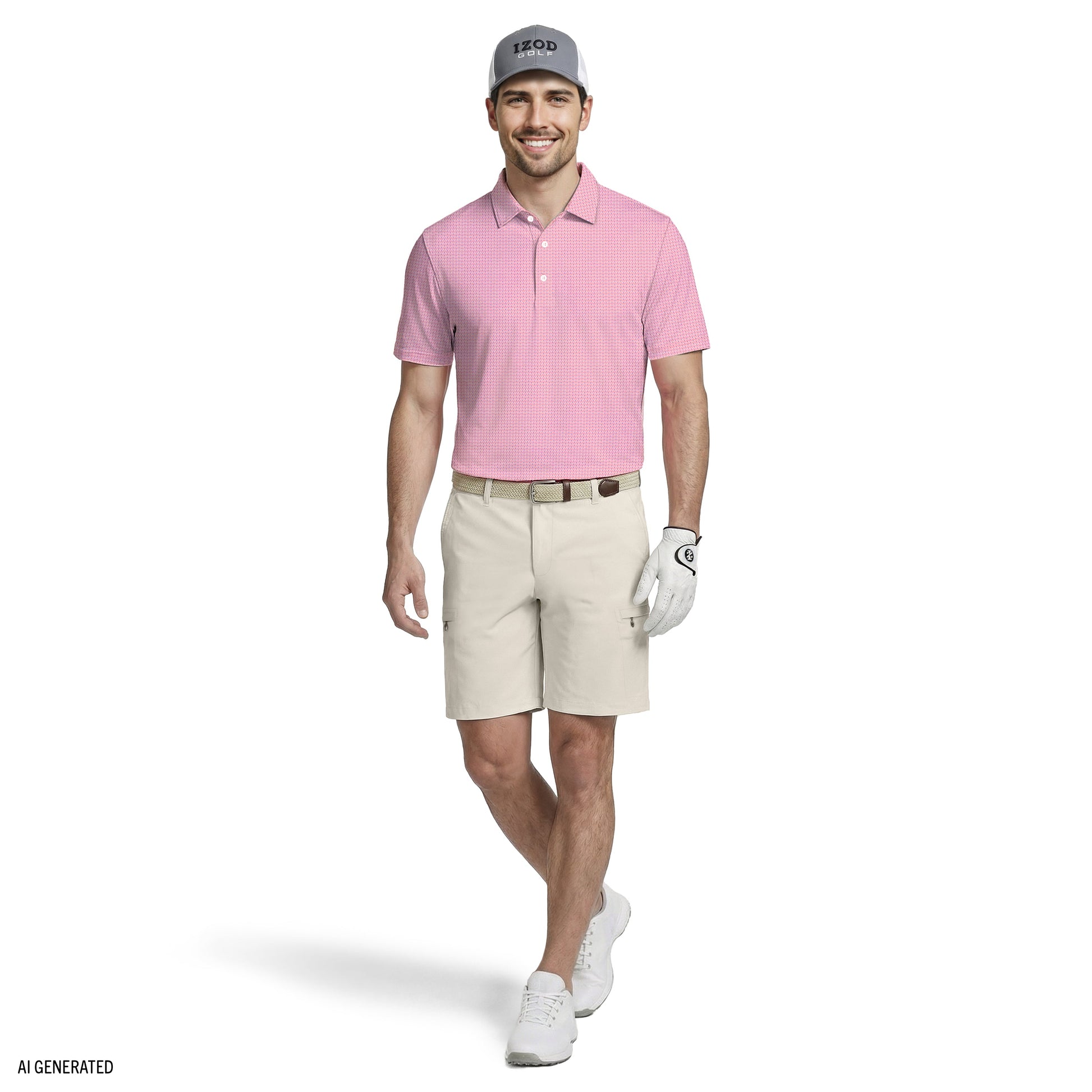 Izod GOLF SWINGFLEX CARGO SHORT - R. KHAKI