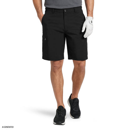 Izod GOLF SWINGFLEX CARGO SHORT - BLACK