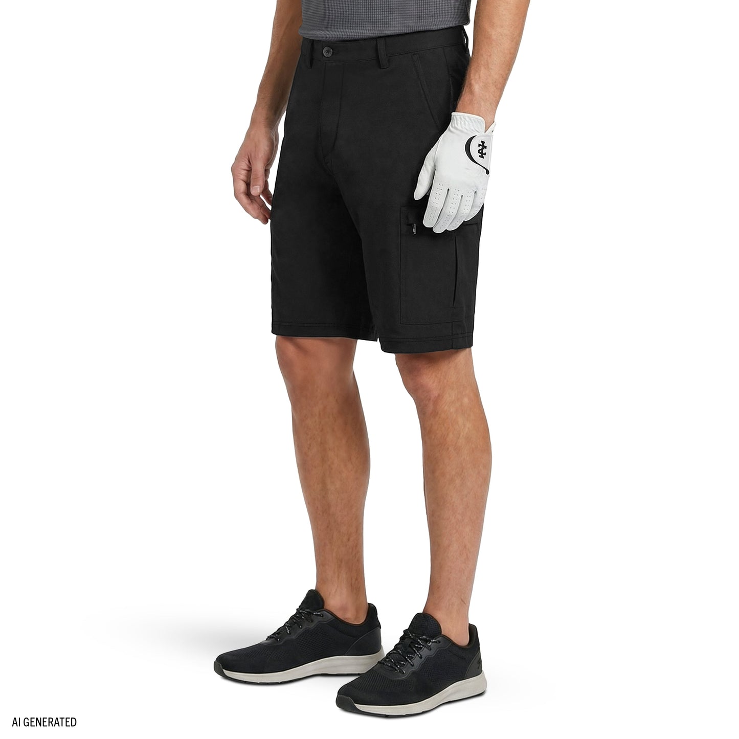 Izod GOLF SWINGFLEX CARGO SHORT - BLACK