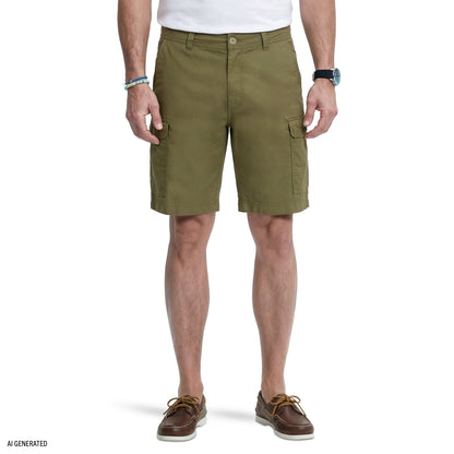 Izod SALTWATER CARGO SHORT - DUSKY GREEN