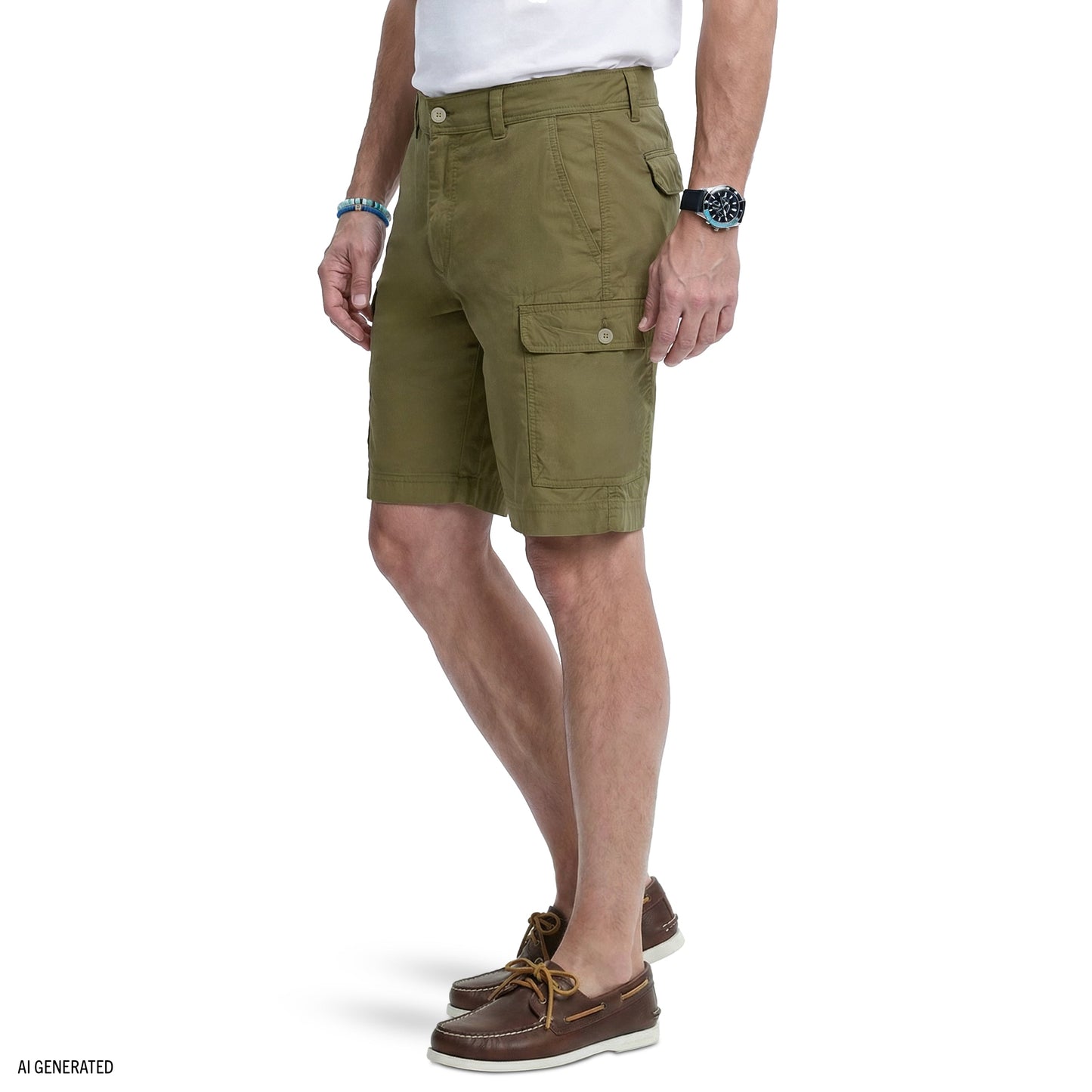 Izod SALTWATER CARGO SHORT - DUSKY GREEN