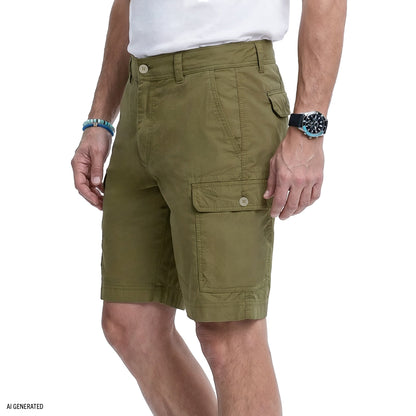 Izod SALTWATER CARGO SHORT - DUSKY GREEN