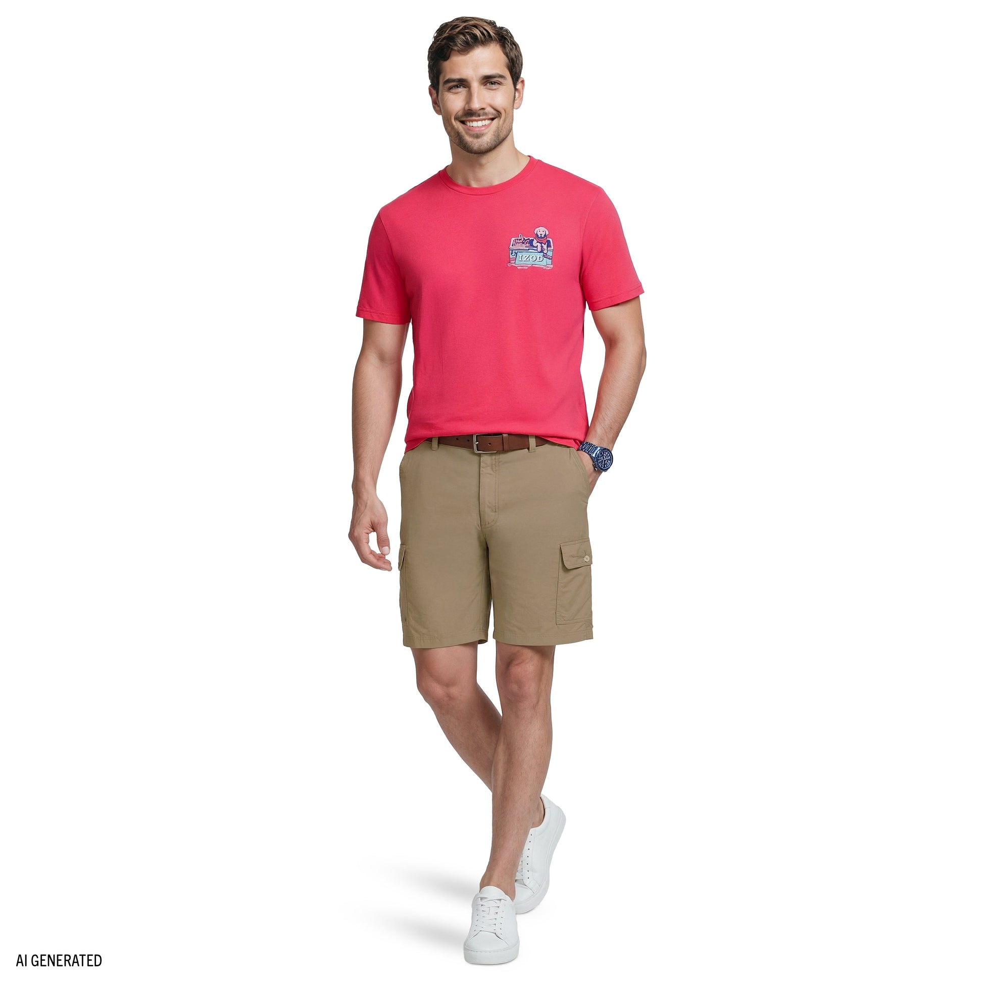 Izod SALTWATER CARGO SHORT - CROCKERY