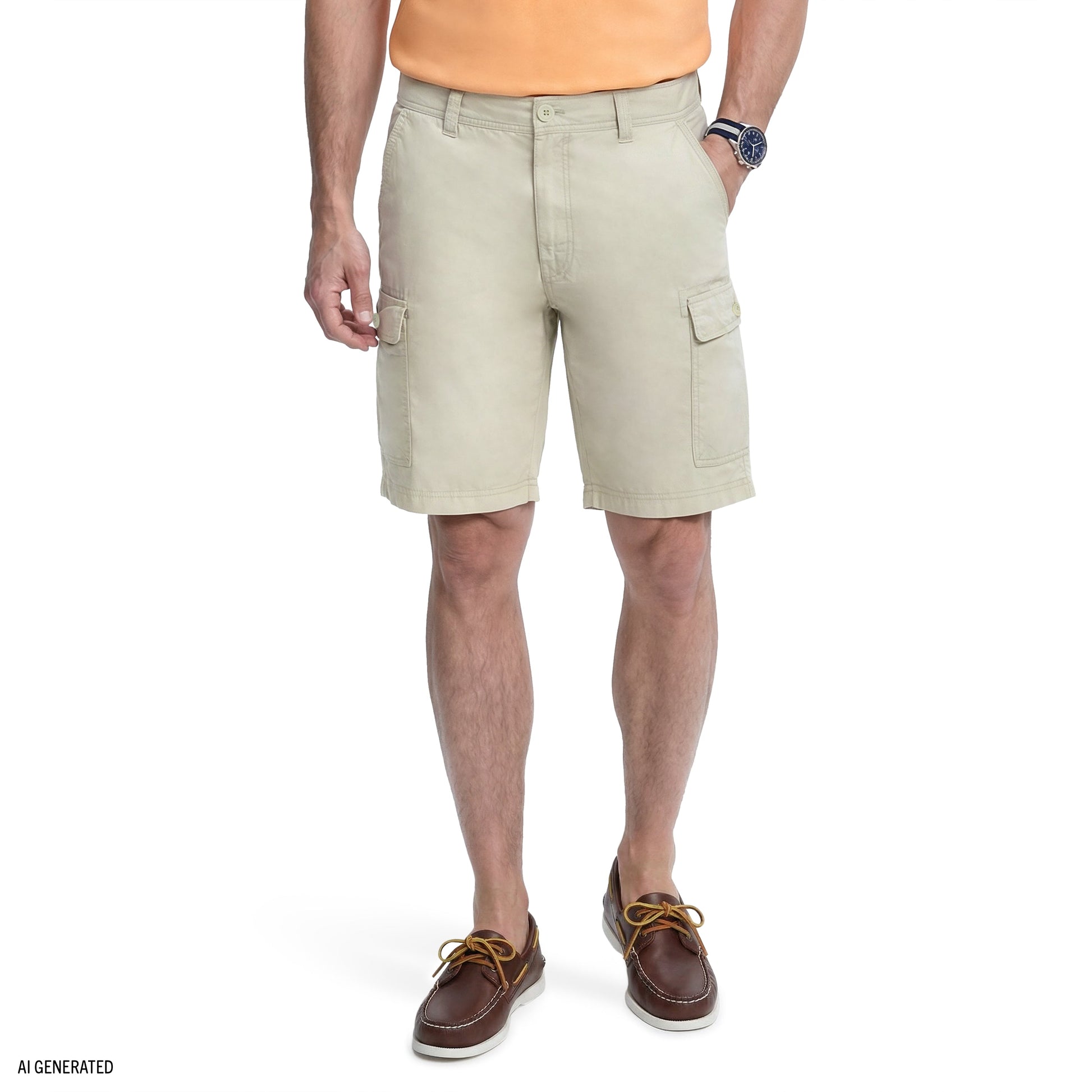 Izod SALTWATER CARGO SHORT - SILVER BIRCH