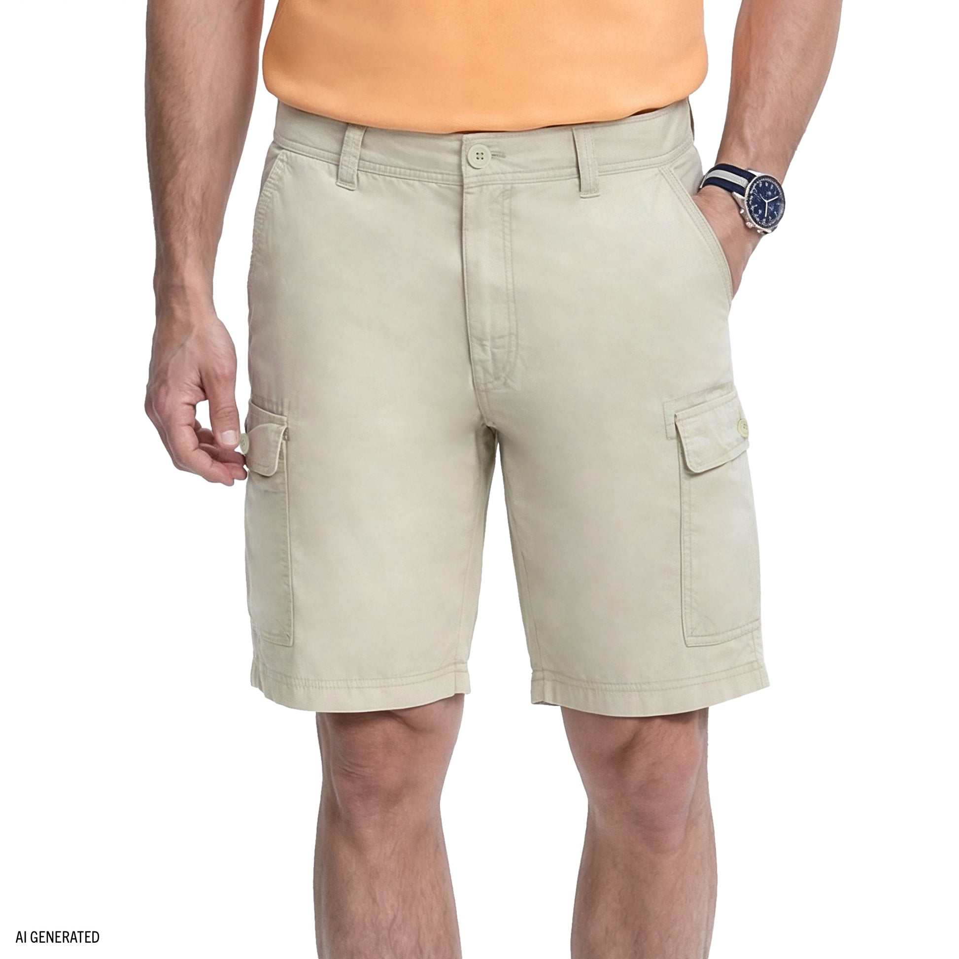 Izod SALTWATER CARGO SHORT - SILVER BIRCH