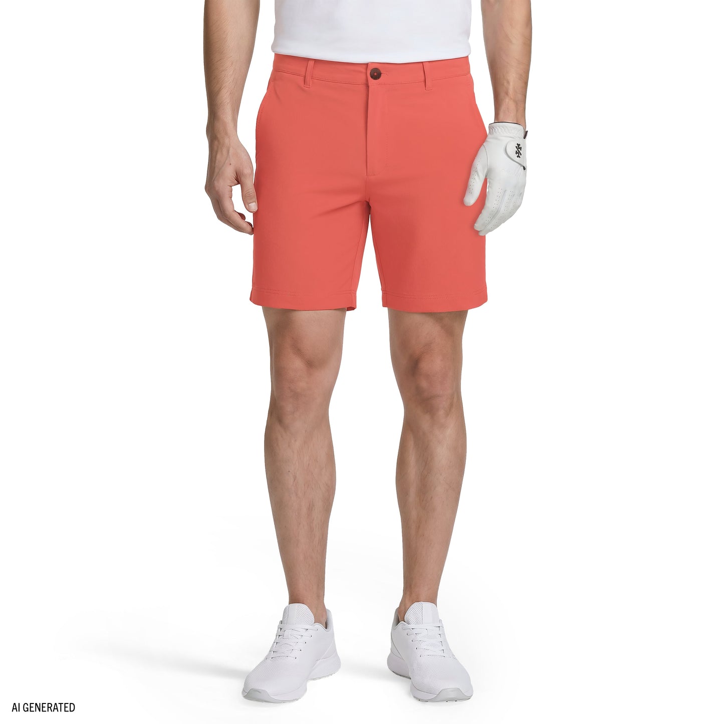 Izod GOLF SWINGFLEX DOBBY SHORT - ROSE OF SHARON HTH