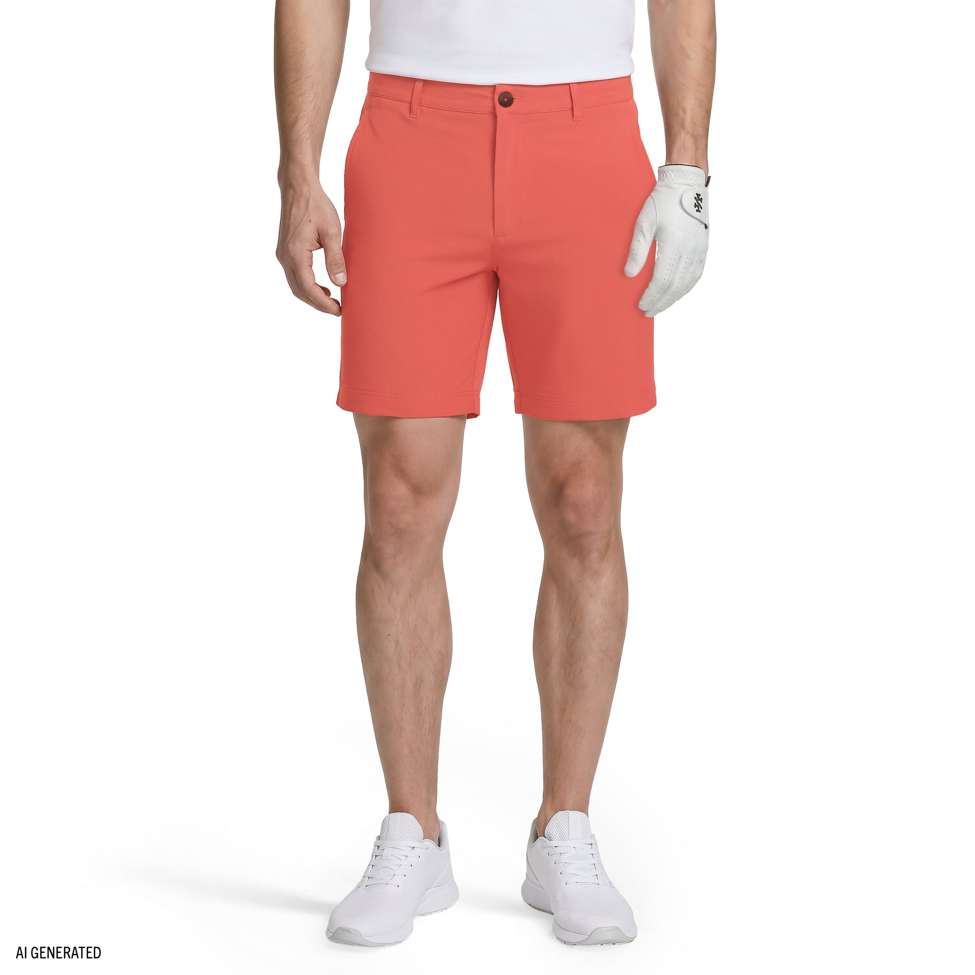 Izod GOLF SWINGFLEX DOBBY SHORT - ROSE OF SHARON HTH