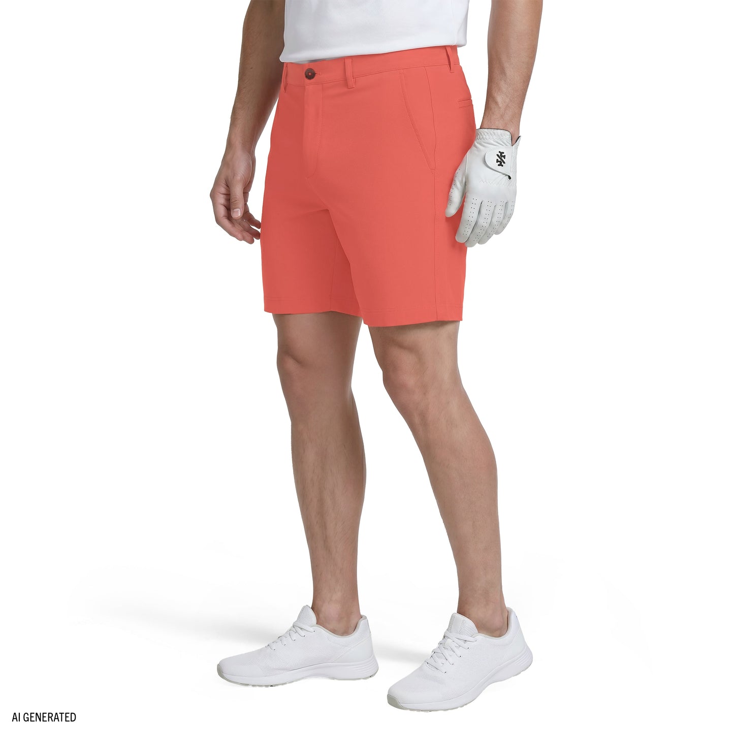 Izod GOLF SWINGFLEX DOBBY SHORT - ROSE OF SHARON HTH
