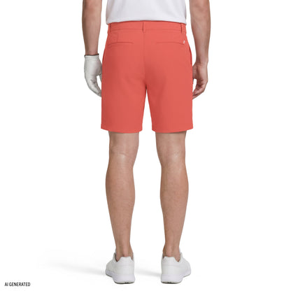 Izod GOLF SWINGFLEX DOBBY SHORT - ROSE OF SHARON HTH