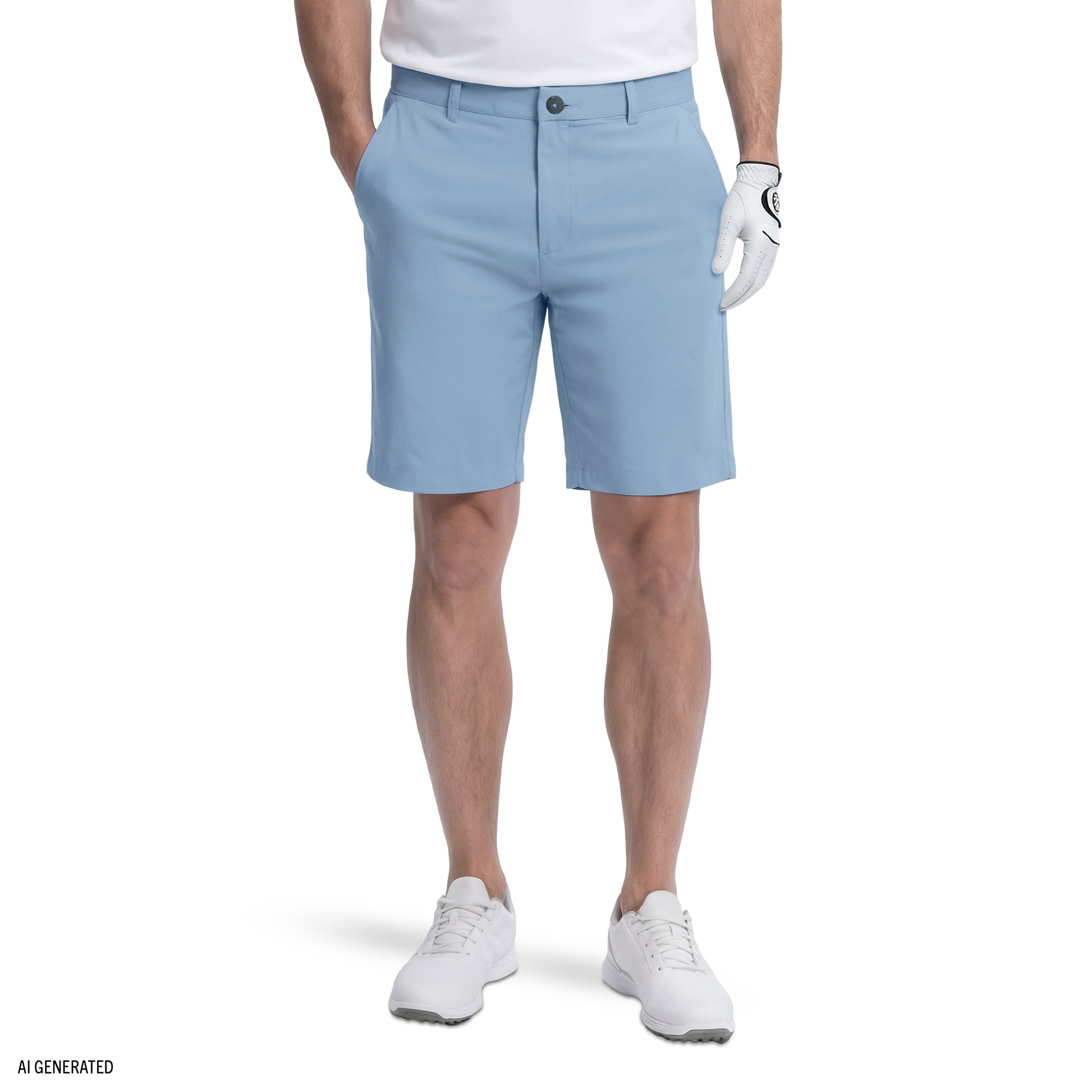 Izod GOLF SWINGFLEX DOBBY SHORT - PLACID BLUE