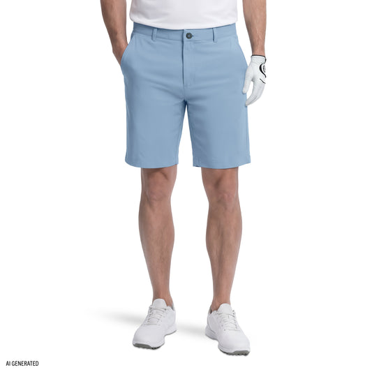 Izod GOLF SWINGFLEX DOBBY SHORT - PLACID BLUE