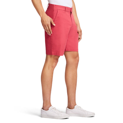 Izod SALTWATER 9.5" FLAT FRONT CHINO SHORT BRIGHT WHITE