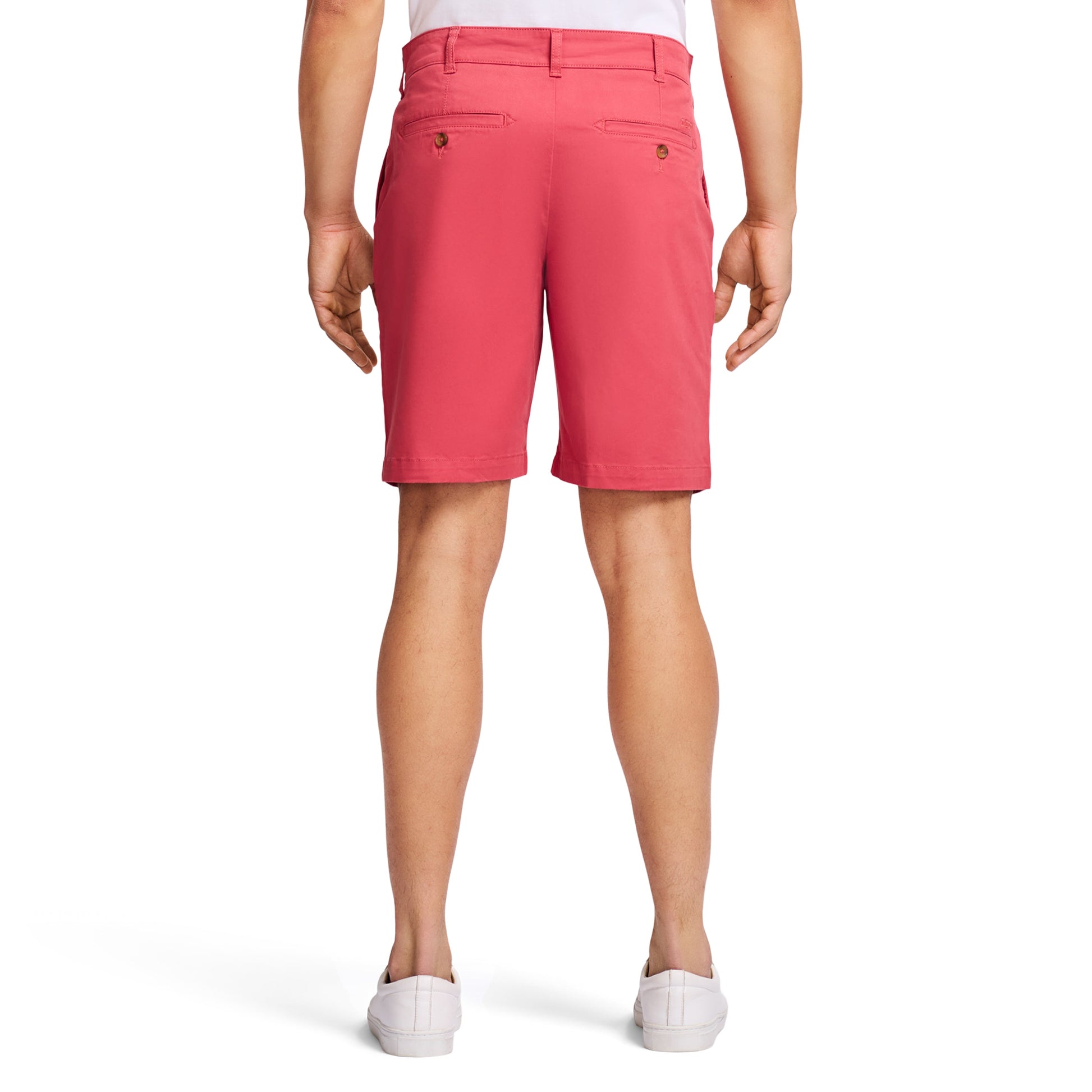 Izod SALTWATER 9.5" FLAT FRONT CHINO SHORT BRIGHT WHITE