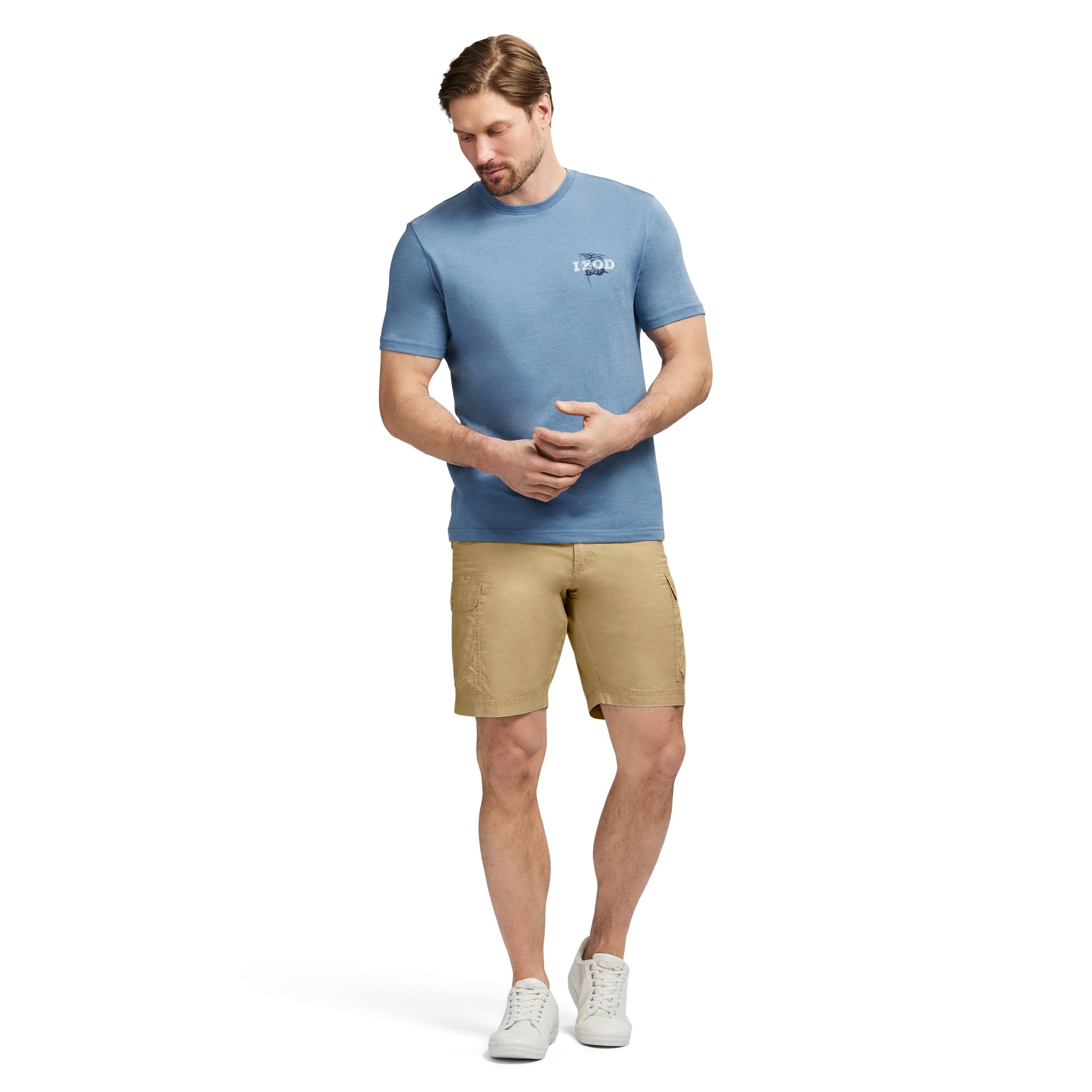 Izod Saltwater Cargo Short - Cedarwood Khaki