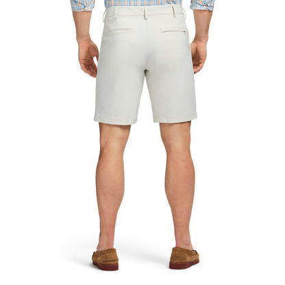 Izod Non-Iron Stretch Straight Fit Flat Front Traveler Short - Silver Birch Hthr
