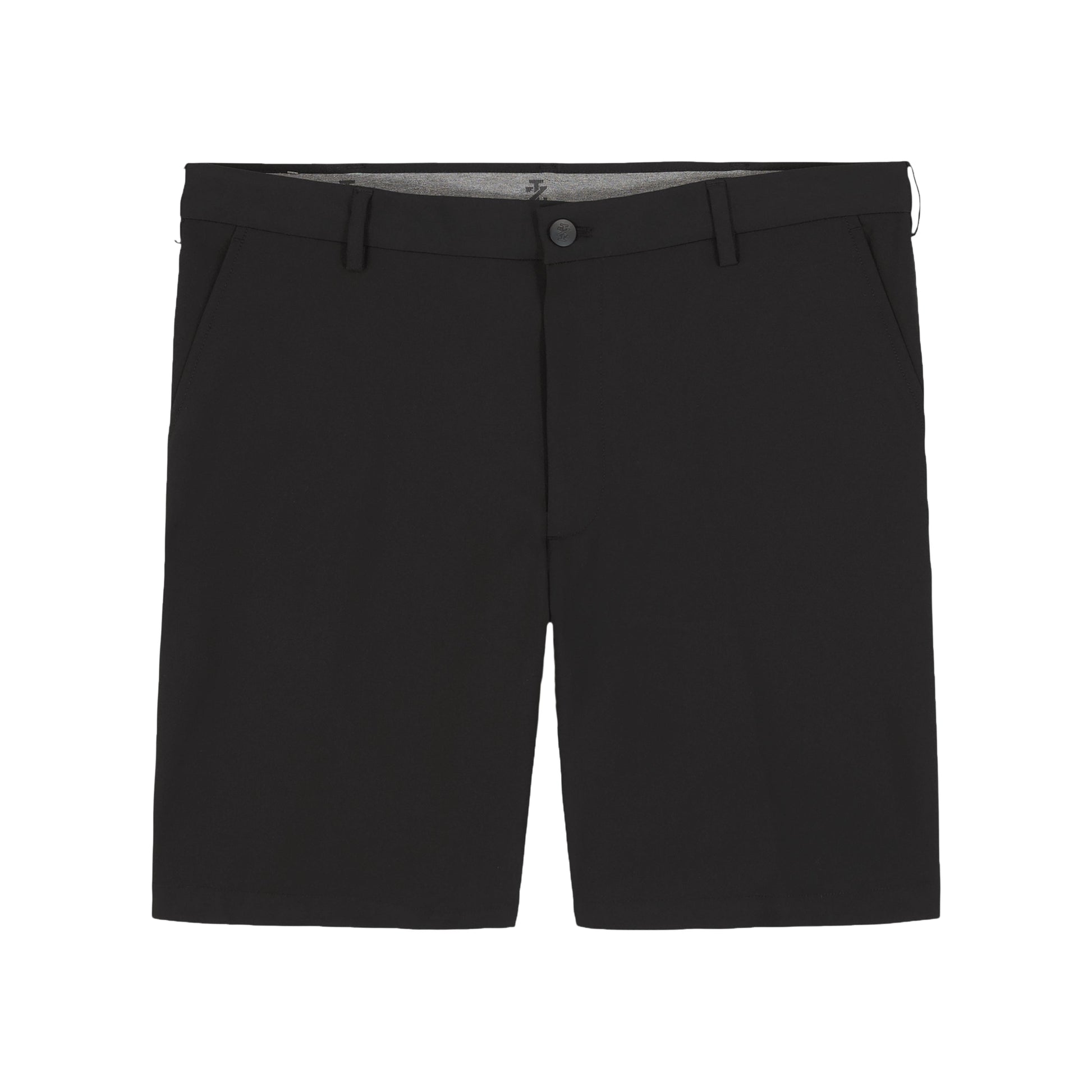 Izod Non-Iron Stretch Straight Fit Flat Front Traveler Short - Black