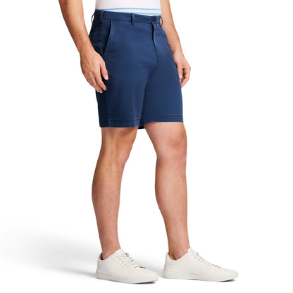 Izod Saltwater 9.5" Flat Front Chino Short - Cadet Navy