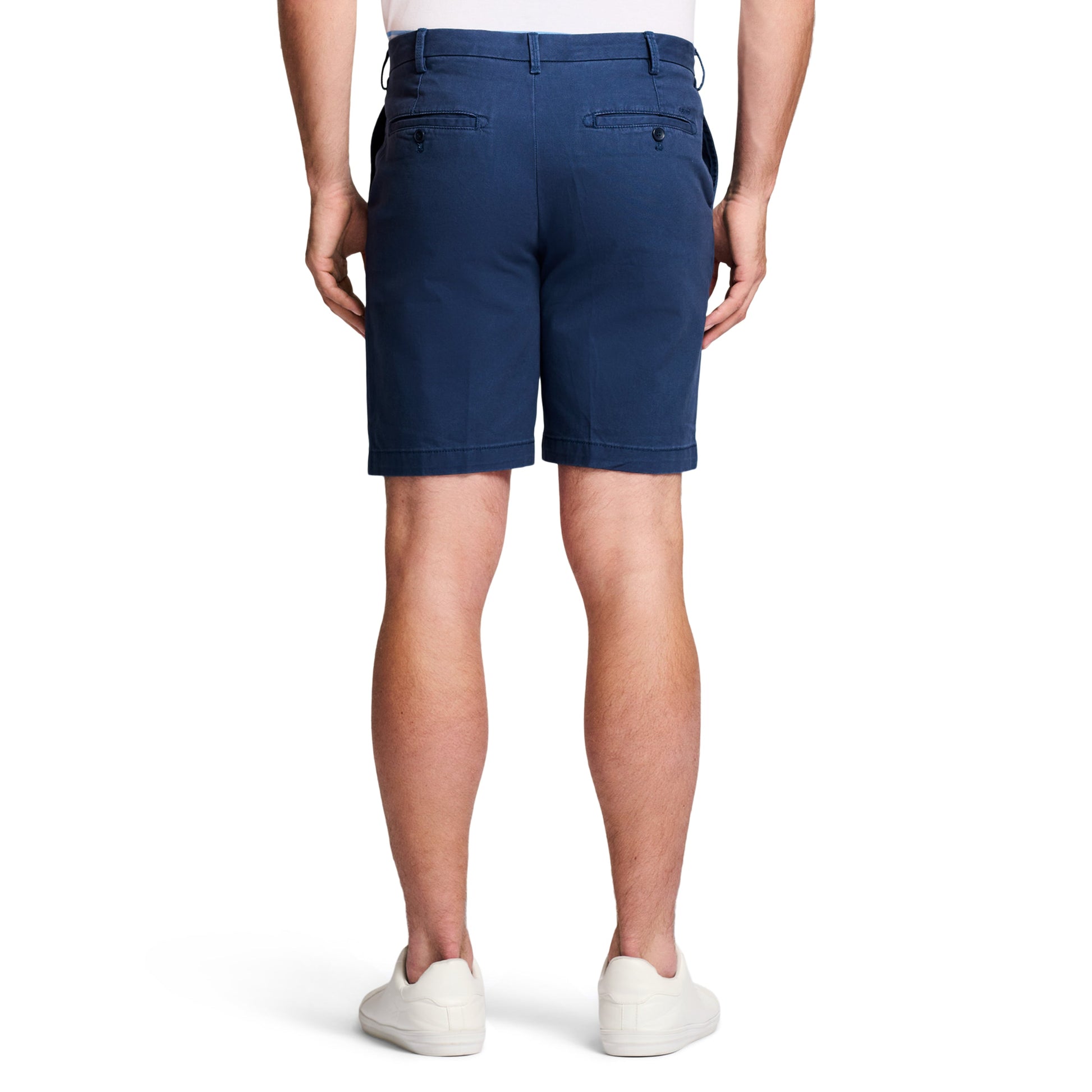 Izod Saltwater 9.5" Flat Front Chino Short - Cadet Navy