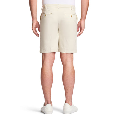 Izod Saltwater 9.5" Flat Front Chino Short - Silver Birch