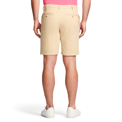 Izod Saltwater 9.5" Flat Front Chino Short - Pale Khaki