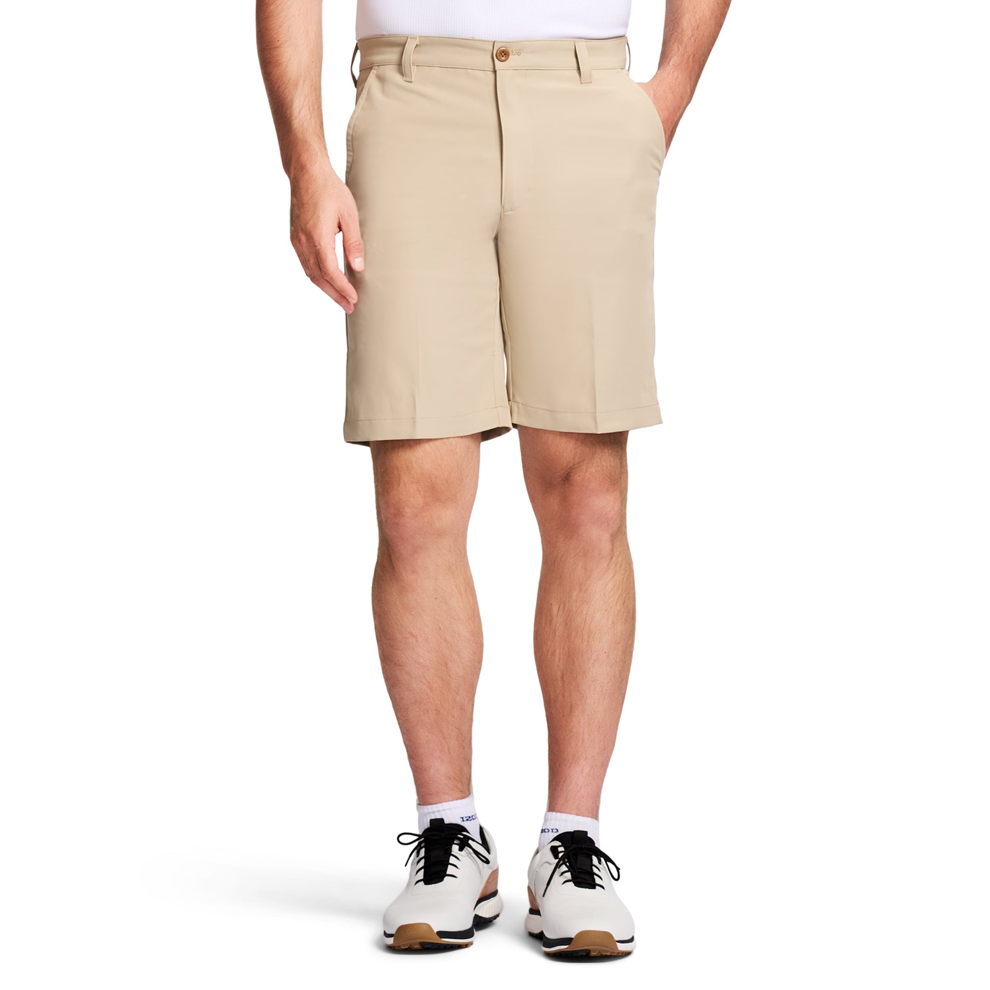 Izod Golf 9.5" Micro Poly Classic Fit Short - R. Khaki