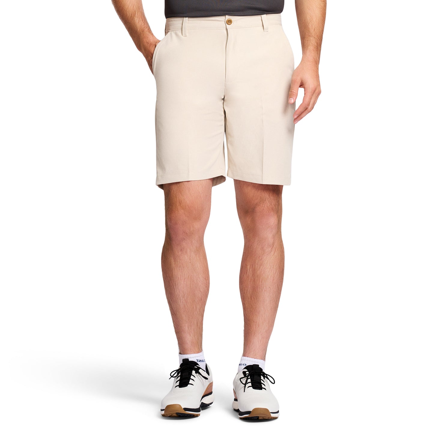 Izod Golf 9.5" Micro Poly Classic Fit Short - Stonedust