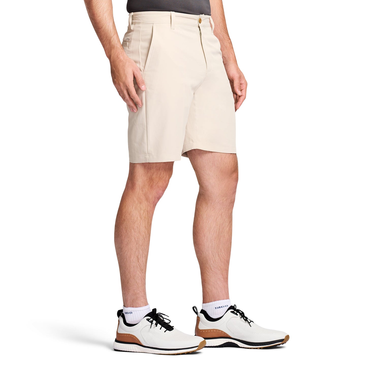 Izod Golf 9.5" Micro Poly Classic Fit Short - Stonedust