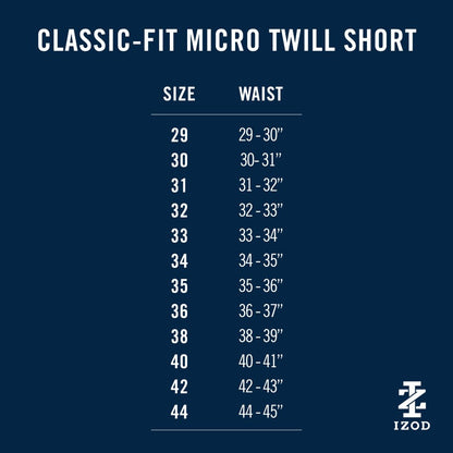 Izod Golf 9.5" Micro Poly Classic Fit Short - Caviar
