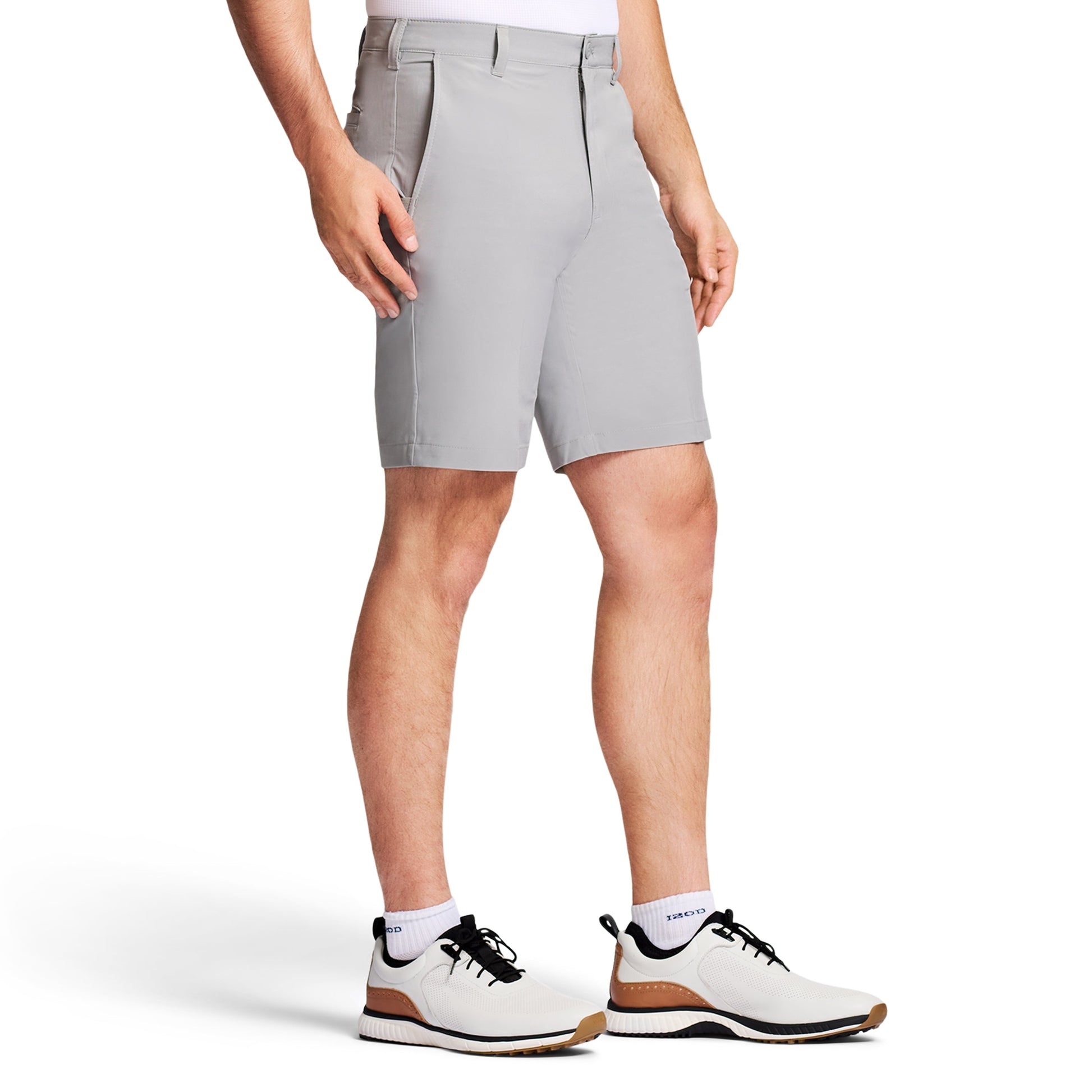 Izod Golf Swingflex Straight Fit Stretch Shorts - Cinderblock