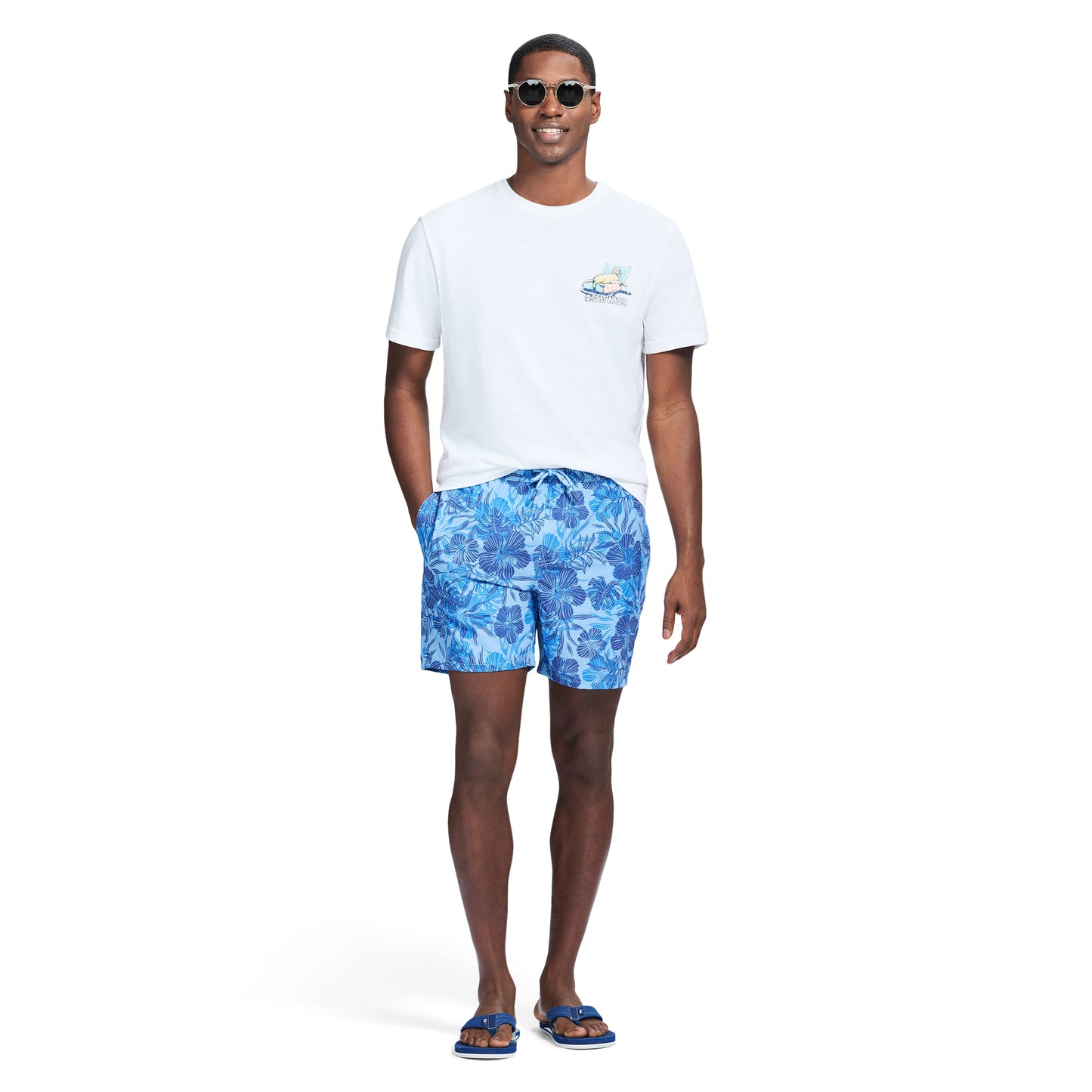Izod Sltwr Trunk Prt 17 - Placid Blue