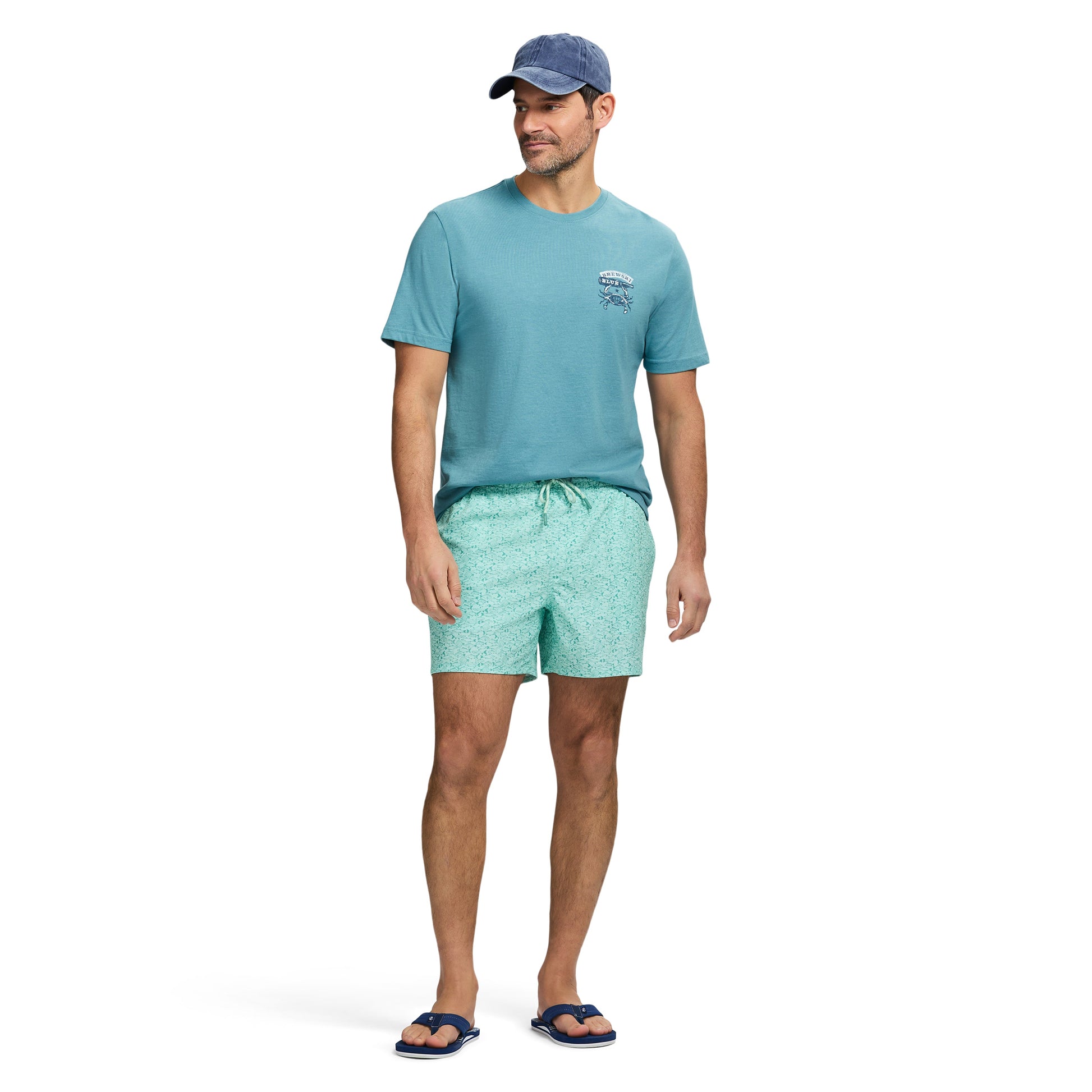Izod Sltwr Trunk Prt 15 - Birds Egg Green