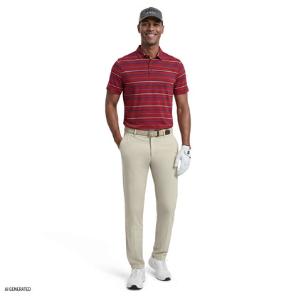 Izod GOLF SWINGFLEX ELITE SHORT SLEEVE POLO - SUNDRIED TOMATO