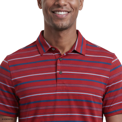 Izod GOLF SWINGFLEX ELITE SHORT SLEEVE POLO - SUNDRIED TOMATO