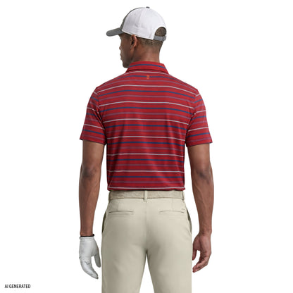 Izod GOLF SWINGFLEX ELITE SHORT SLEEVE POLO - SUNDRIED TOMATO