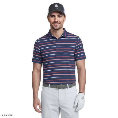 Izod GOLF SWINGFLEX ELITE SHORT SLEEVE POLO - SARGASSO SEA