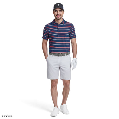 Izod GOLF SWINGFLEX ELITE SHORT SLEEVE POLO - SARGASSO SEA