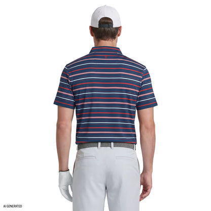 Izod GOLF SWINGFLEX ELITE SHORT SLEEVE POLO - SARGASSO SEA