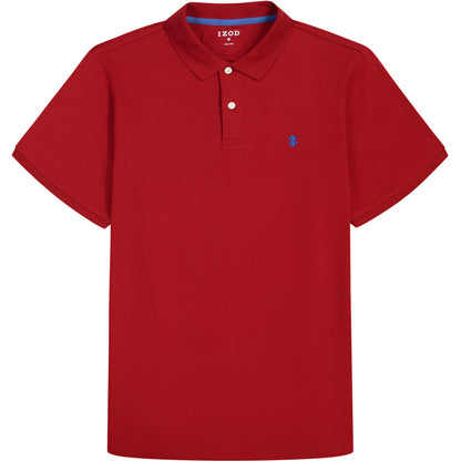 Izod INTERLOCK SHORT SLEEVE POLO - SUNDRIED TOMATO