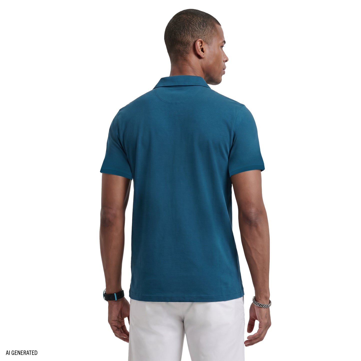 Izod INTERLOCK SHORT SLEEVE POLO - BLUE SAPPHIRE