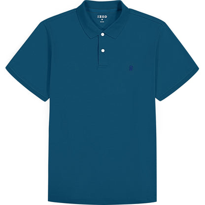 Izod INTERLOCK SHORT SLEEVE POLO - BLUE SAPPHIRE
